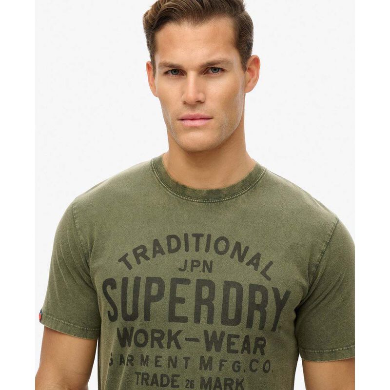 Superdry Machined Goods Workwear Tee image number 2